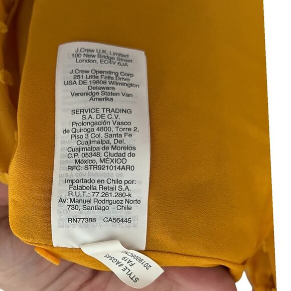 J. Crew Marigold Tiered  Maxi Dress Womens 2 Long Sleeve Swiss Dot Fairy Peasant - Picture 6 of 7